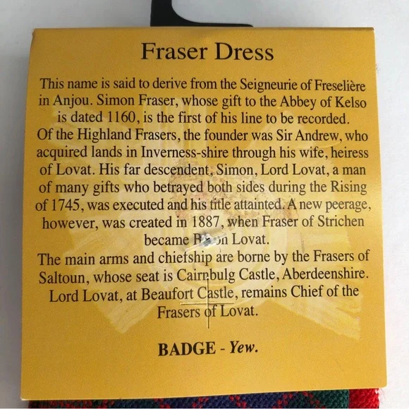 Ingles Buchan Men’s Scottish 100% Wool Tartan Plaid NeckTie Fraser Dress Red New - Picture 3 of 6